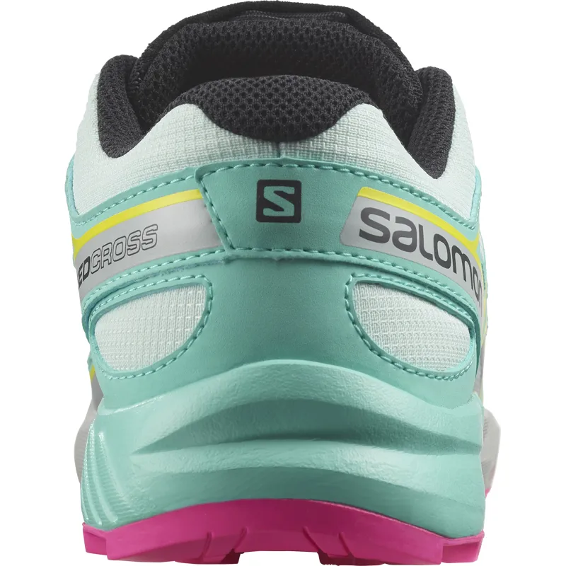 Salomon Speedcross Junior Trail Running Shoe in Bleached Aqua/Blue Radiance/Lunar Rock-4